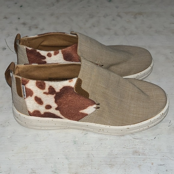 Hey Dude Ladies Wendy Emma Chocolate Mix Slip On Shoes NWOT | size 6 - Picture 2 of 8